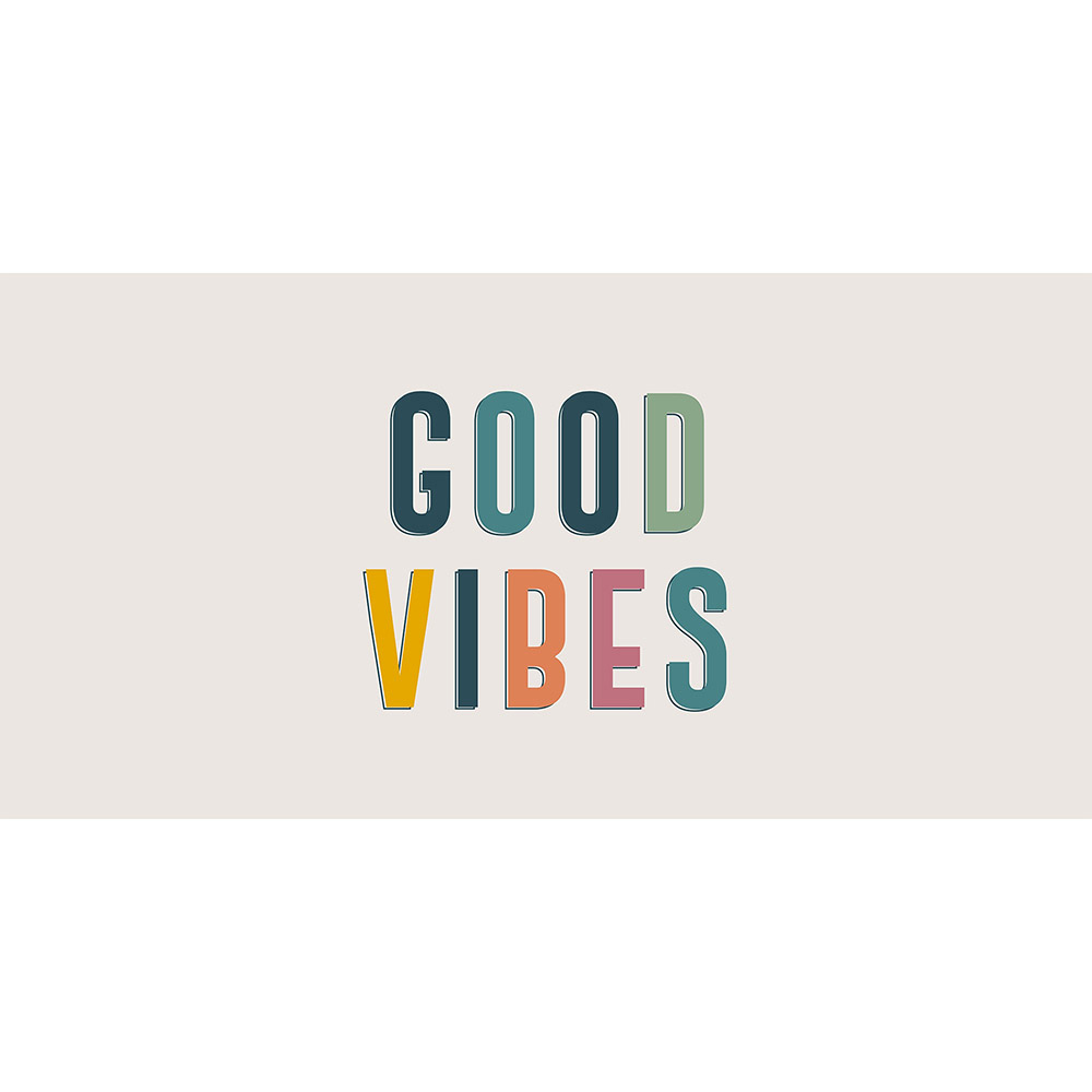 Mirrorstone Nexus Good Vibes Quote Wi-Fi Infrared Heating Panel 700W 595 x 1195mm  Image 4