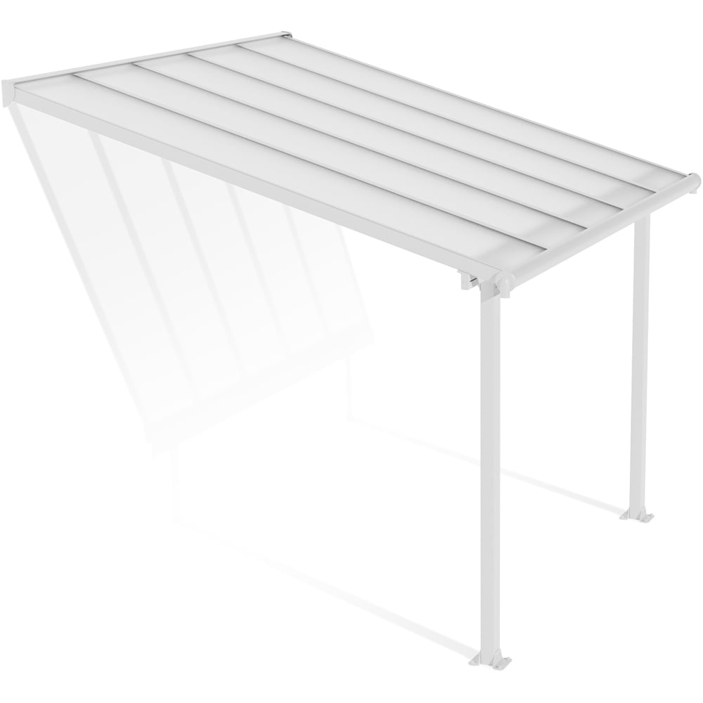 Palram Canopia Olympia White Clear 3 x 3.05m Patio Cover Image 2