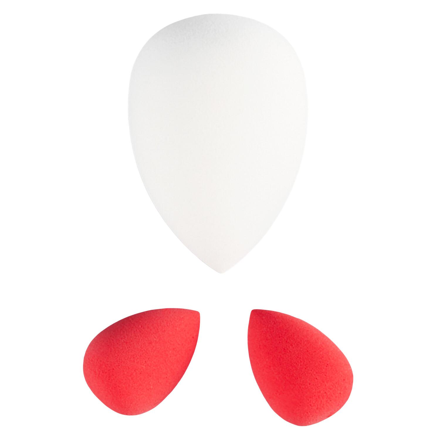 Set of 3 Novelty Blending Sponges - White and Red Image 3