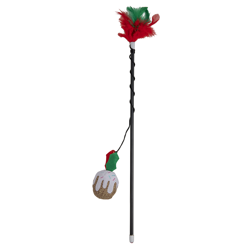 Single Cat Wand 2 Designs Pudding Santa in Assorted styles Image 4