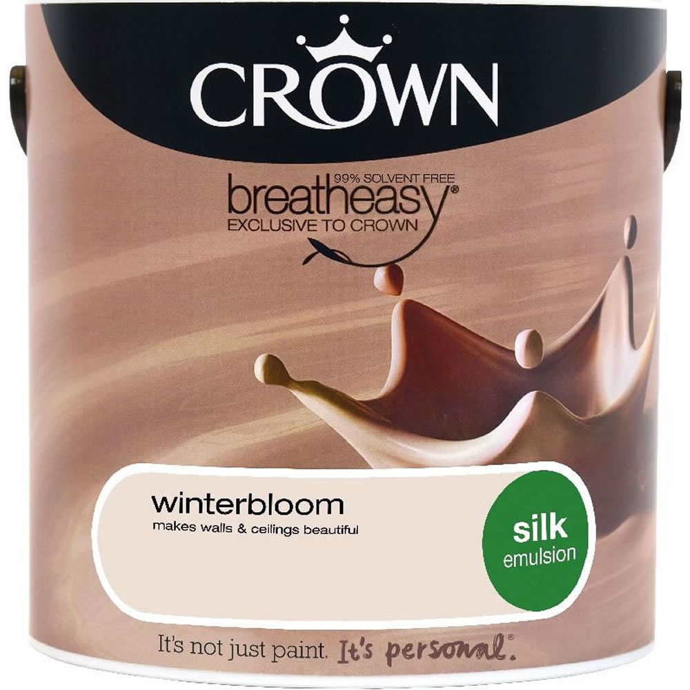 Crown Silk Emulsion Paint                         Winterbloom 2.5L Image 1