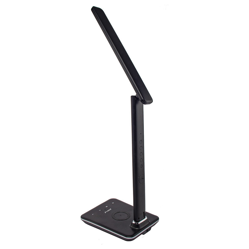 Groov-e Ares Black LED Desk Lamp with Wireless Charging Image 4