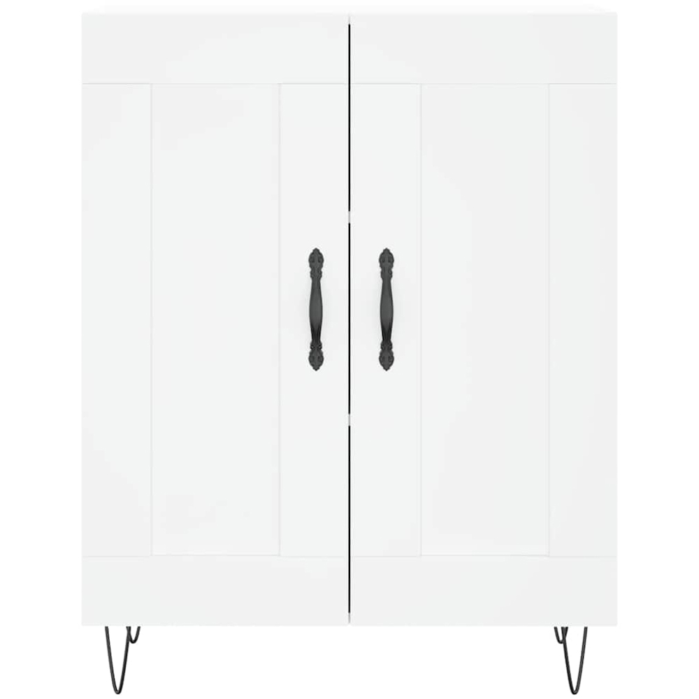 vidaXL 2 Door White Sideboard Image 5