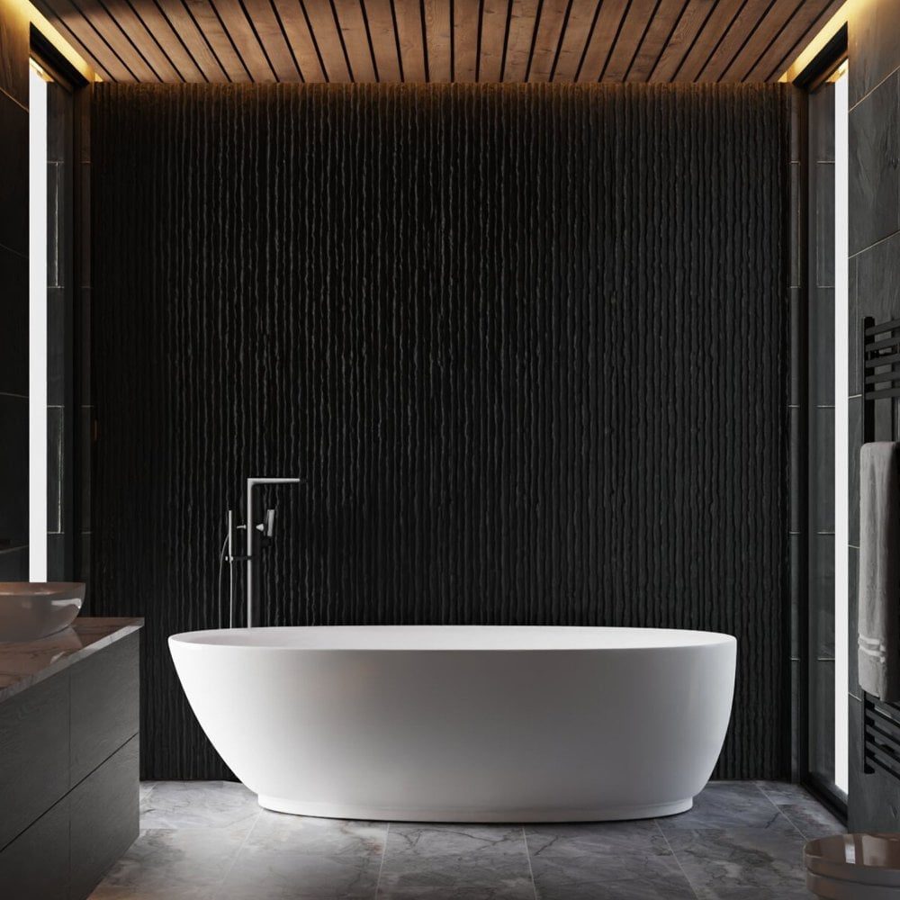 Shh Acoustics Black Stream Pattern PU Wall Panel 2 Pack Image 1