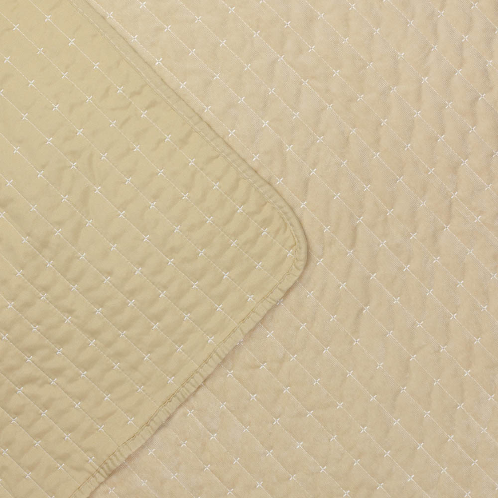 Paoletti Henley Champagne Pin-Cord Bedspread 235 x 235cm Image 5