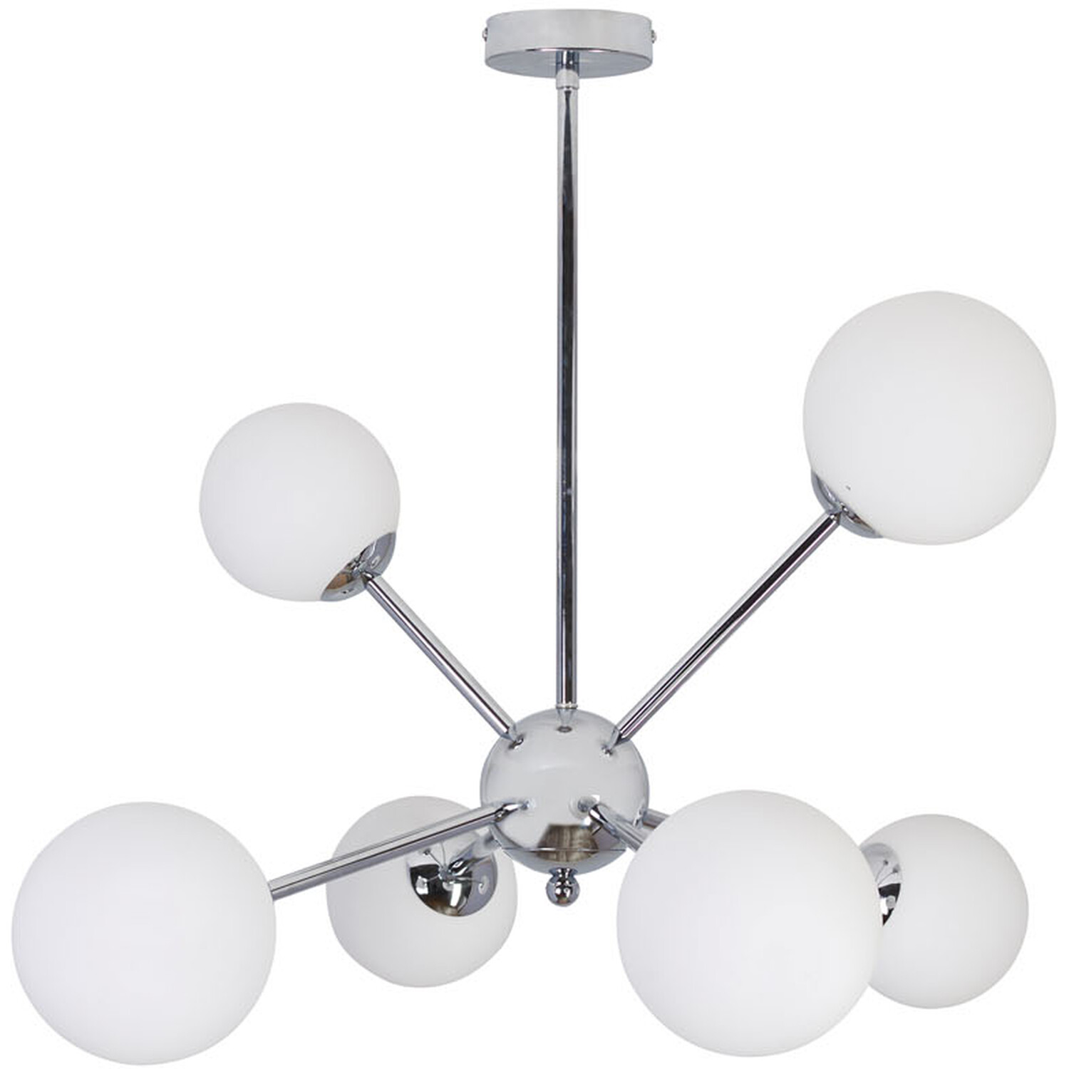 Astrid Silver 6 Light Ceiling Fitting Image 1