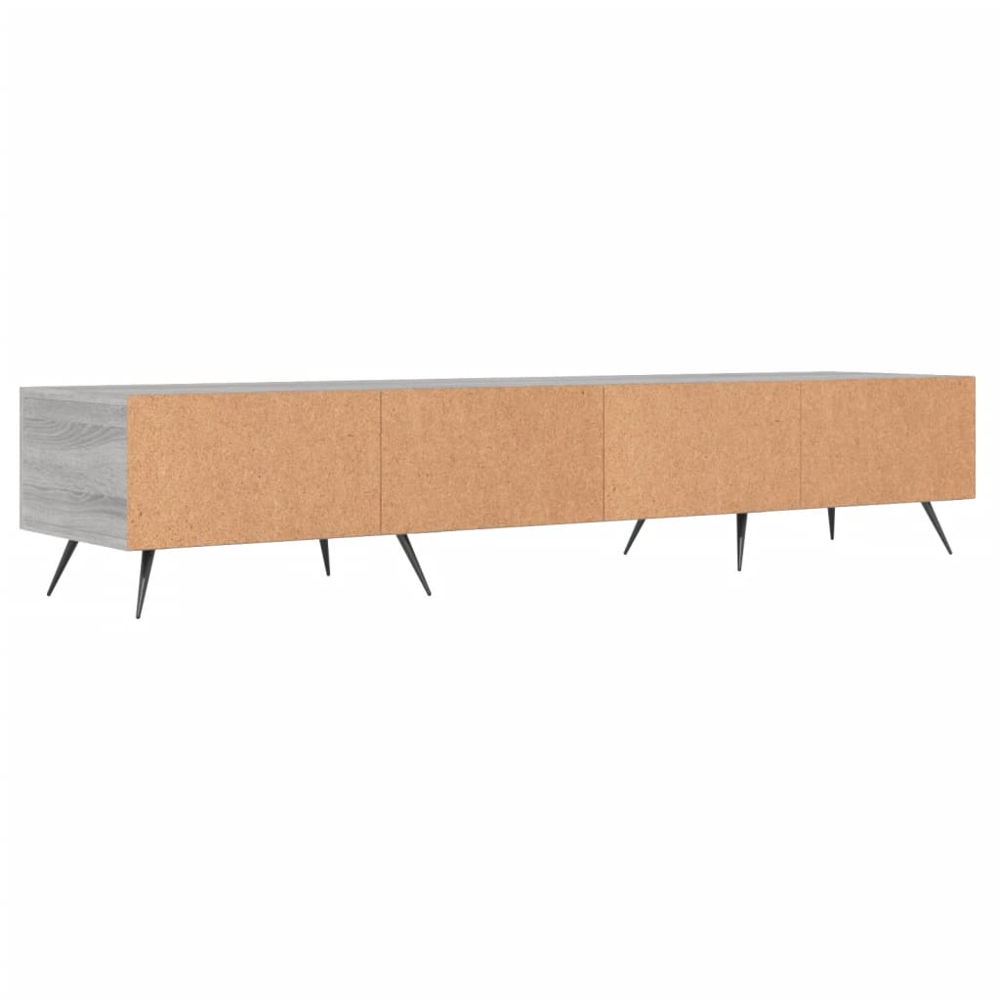 vidaXL 3 Drawer Grey Sonoma TV Cabinet Image 8