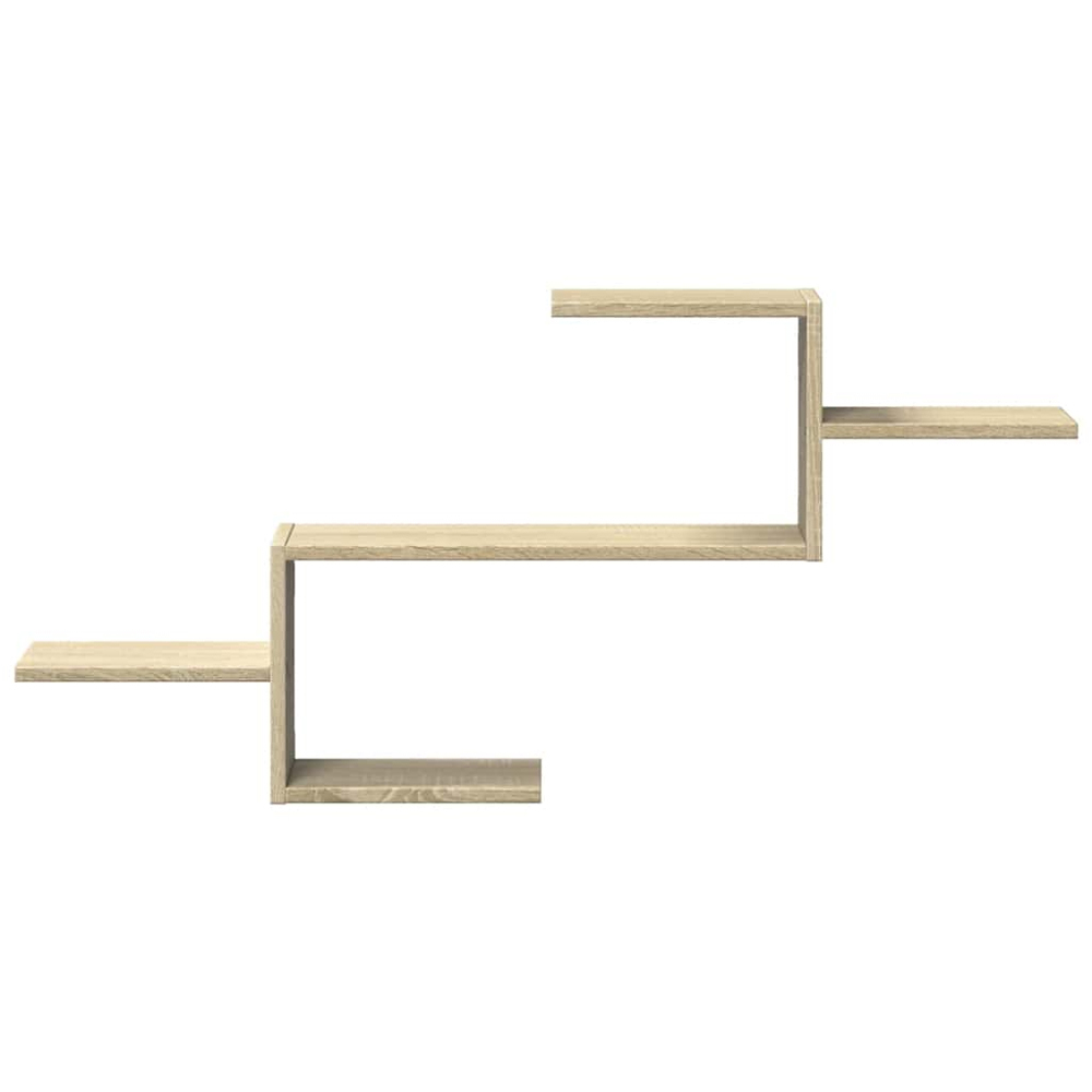 vidaXL 5 Shelf Sonoma Oak Floating Wall Shelf Image 3