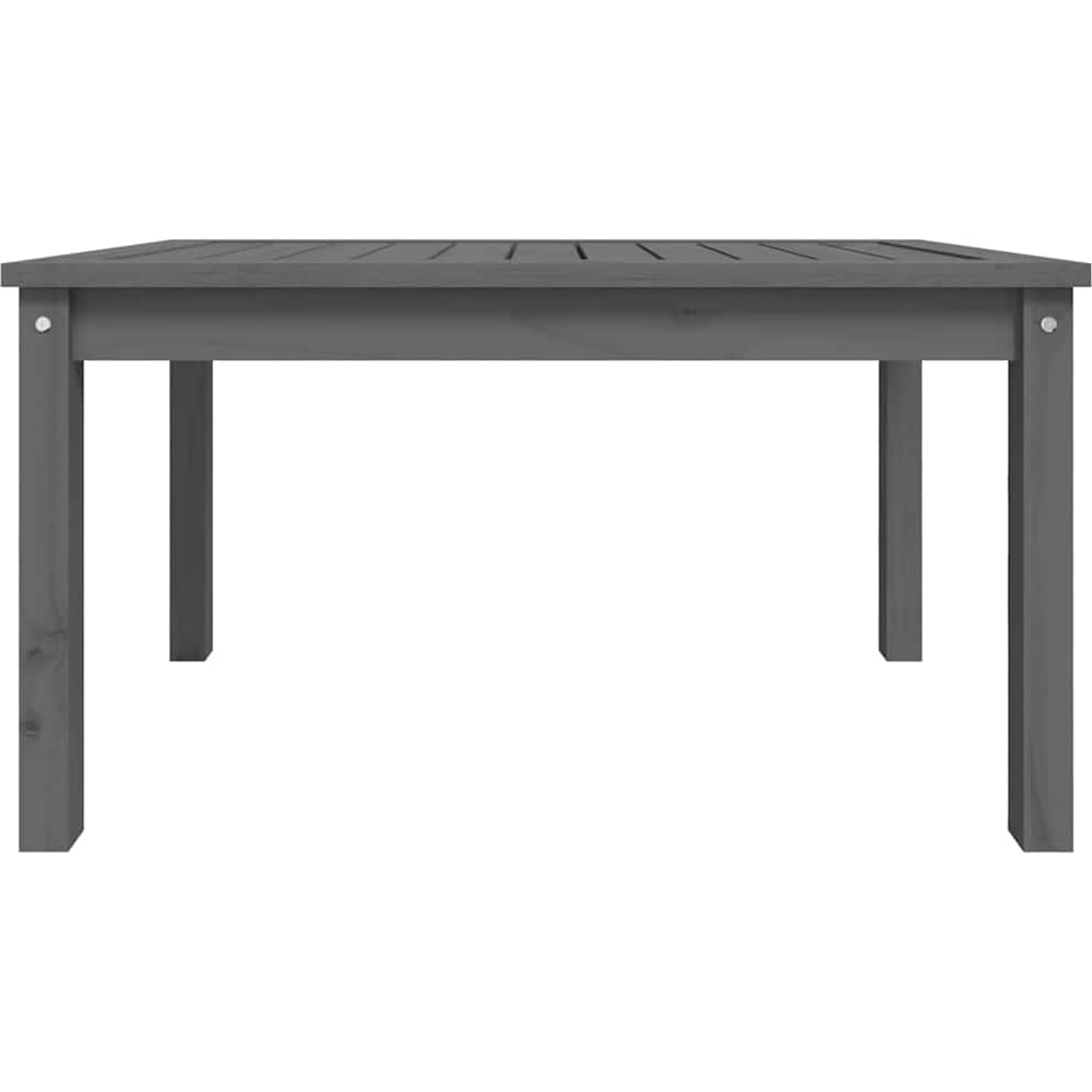 vidaXL Grey Solid Wood Pine Garden Coffee Table Image 3