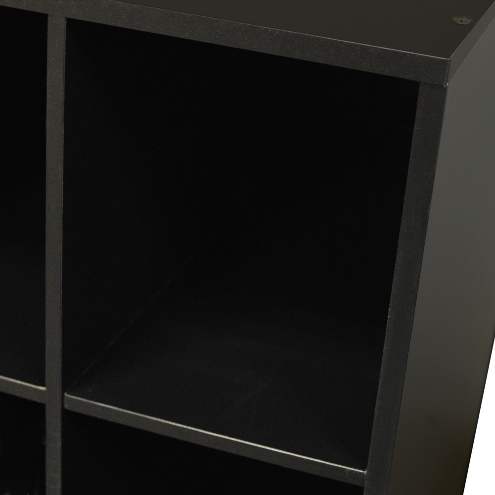 Watsons Pigeon Hole 12 Shelf Black Shoe Rack Image 6
