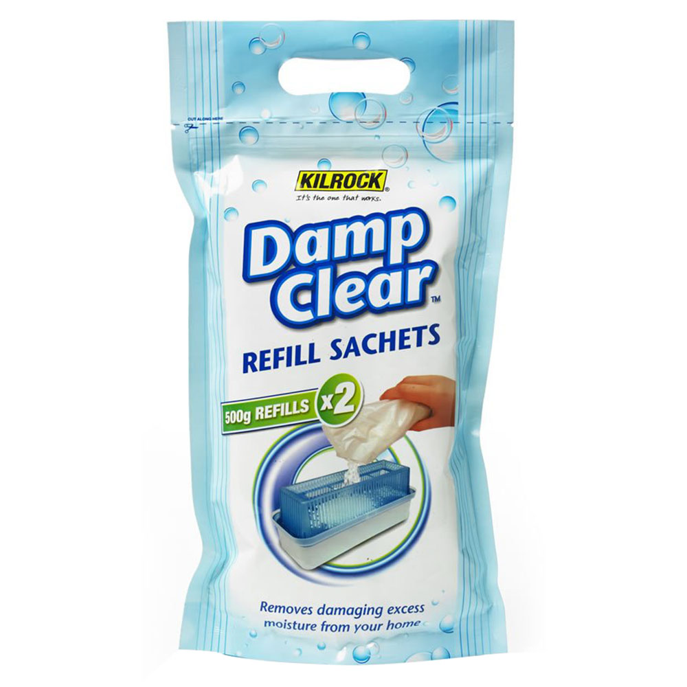 Kilrock Damp Clear Refill Sachets 500g x 2 Pack Image