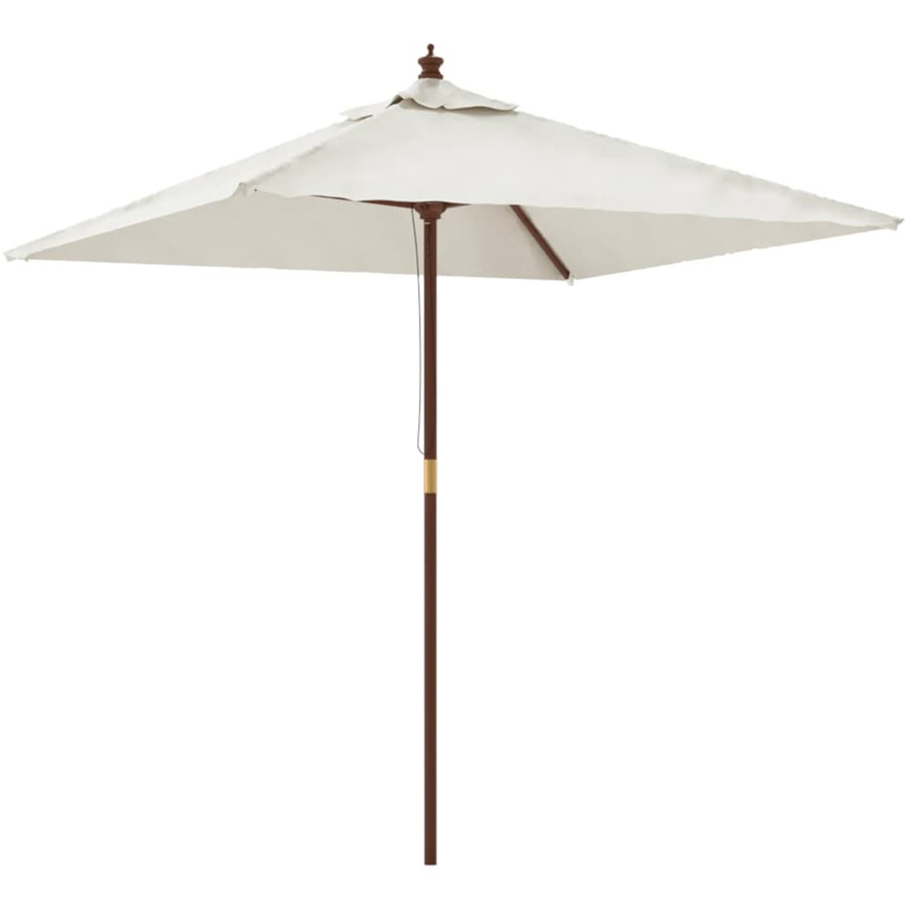 vidaXL White Garden Parasol 2.3 x 1.9m Image 1