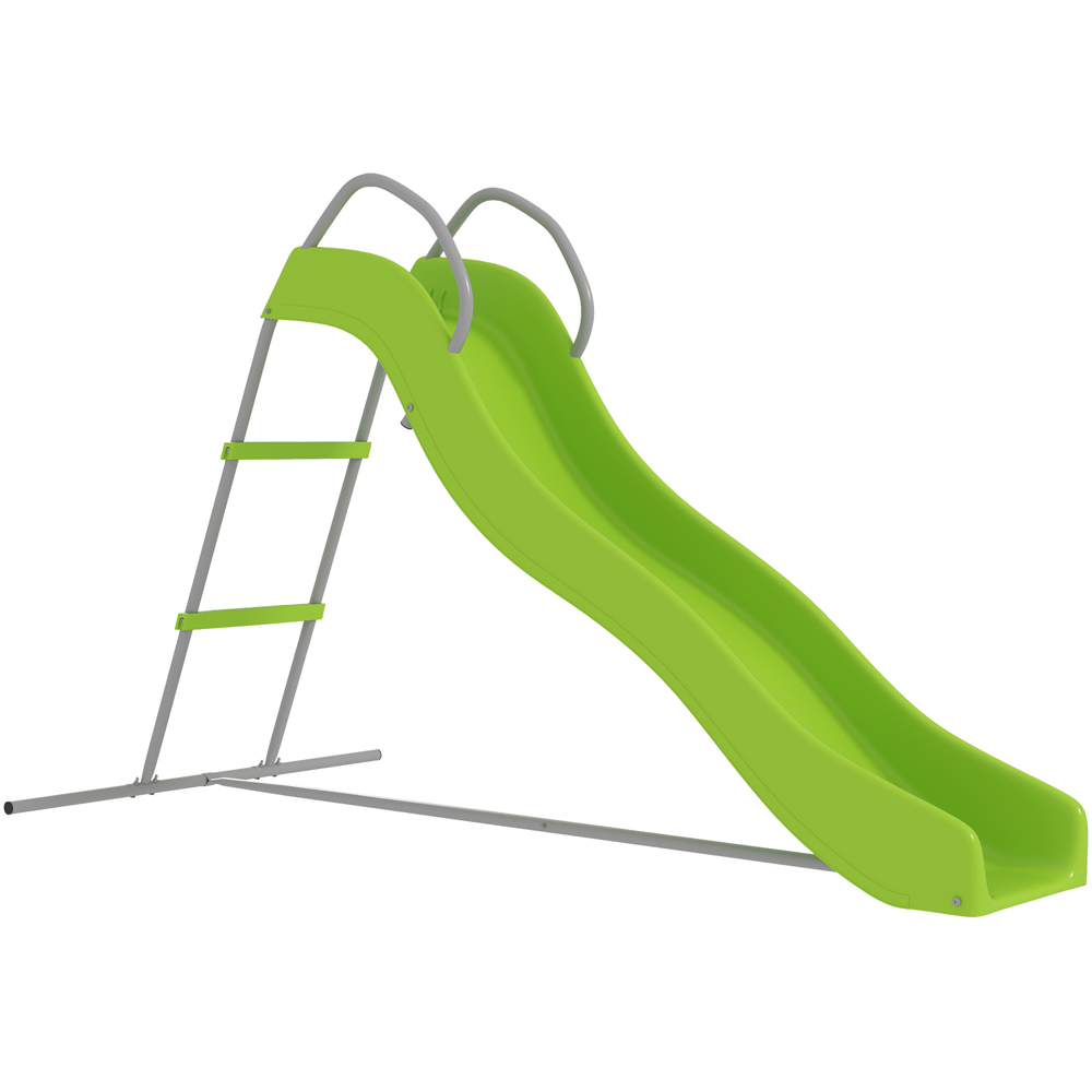 AIYAPLAY Kids Green Freestanding Slide Image 1