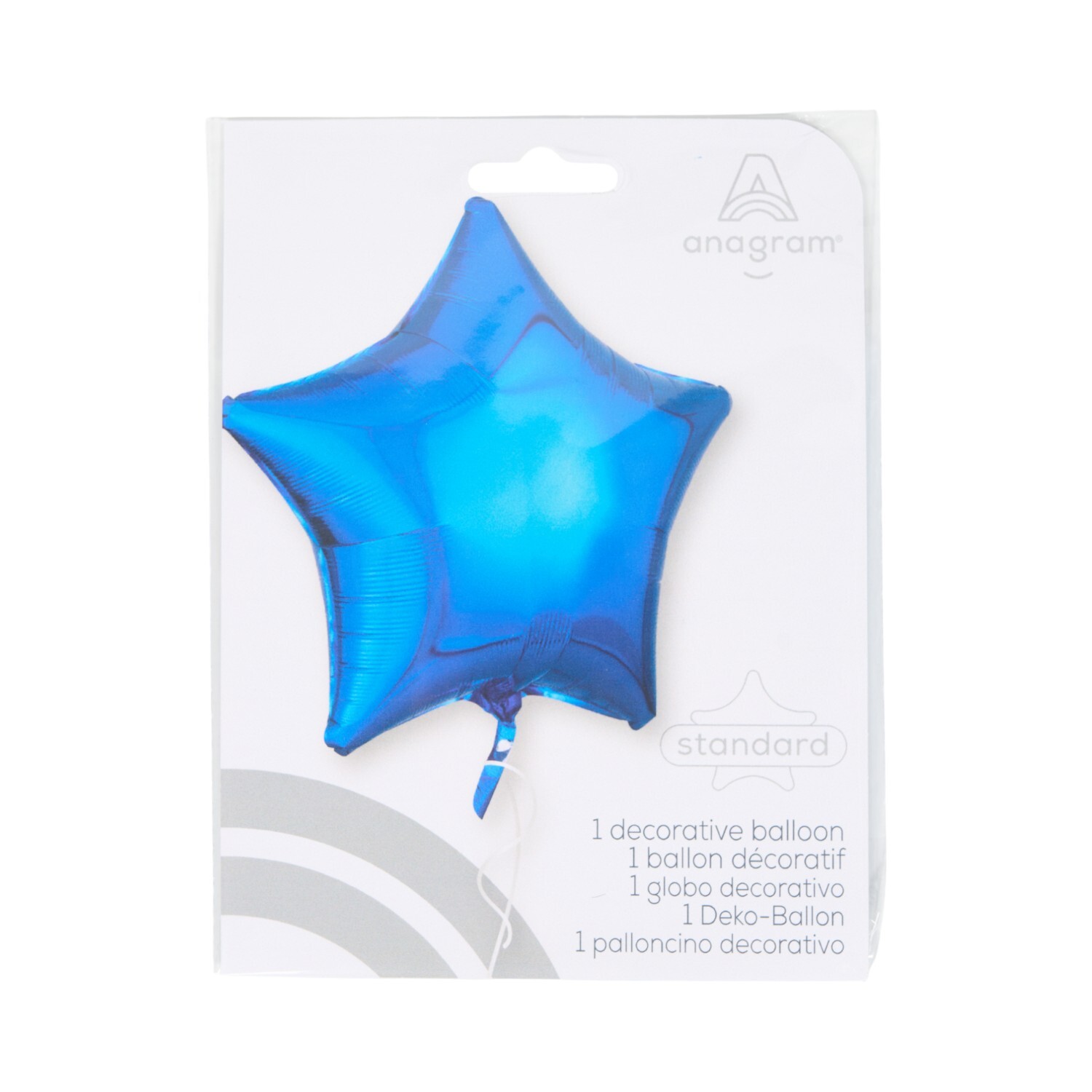 Metallic Standard Star Balloon Blue Image 2