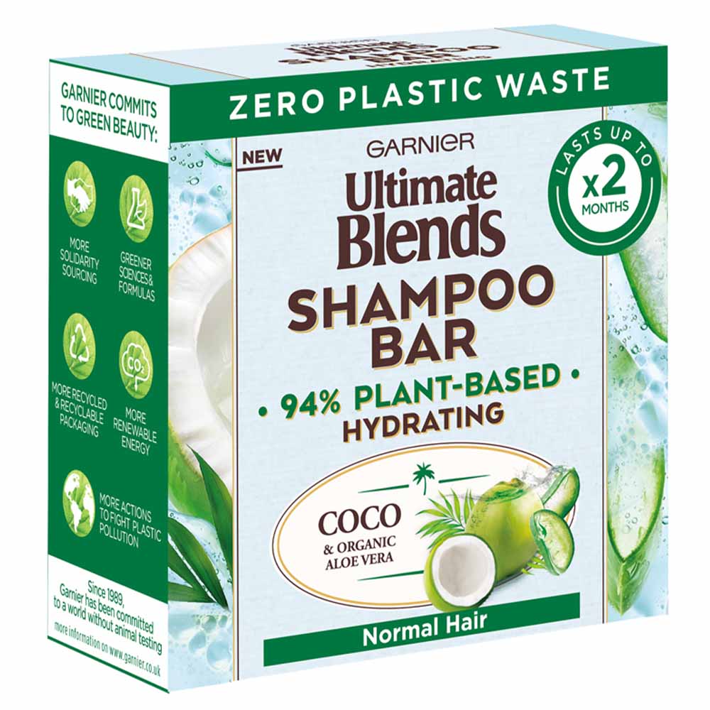 Garnier Ultimate Blends Coconut Hydrating Shampoo Bar 60g Image 1