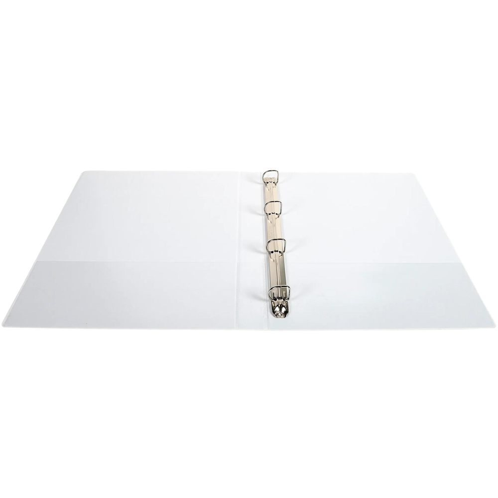 Exacompta Kreacover White PP 4D Ring Binder with 3 Pockets 20mm 10 Pack Image 3