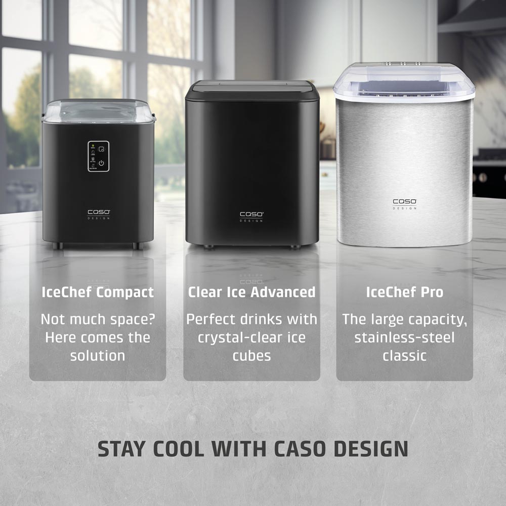 CASO Design IceChef Pro 3302 Silver 2.2L Ice Cube Maker Image 8