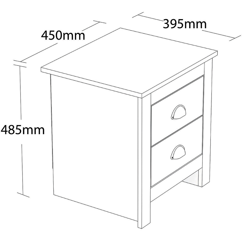 Lexington Grey Wardrobe, Bedside Table & 4 Drawer Chest Set Image 9