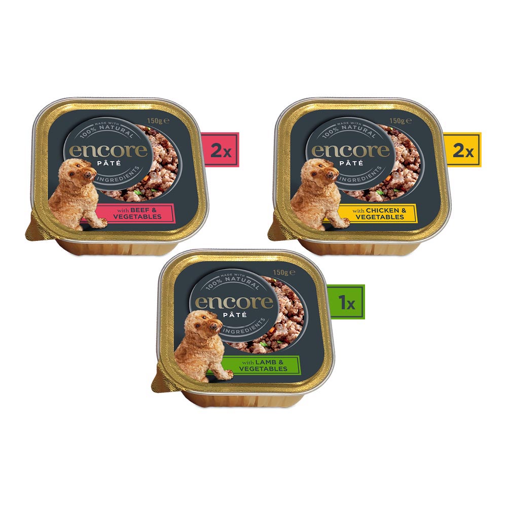 Encore Dog Pate Finest Selection 5x150g Wilko