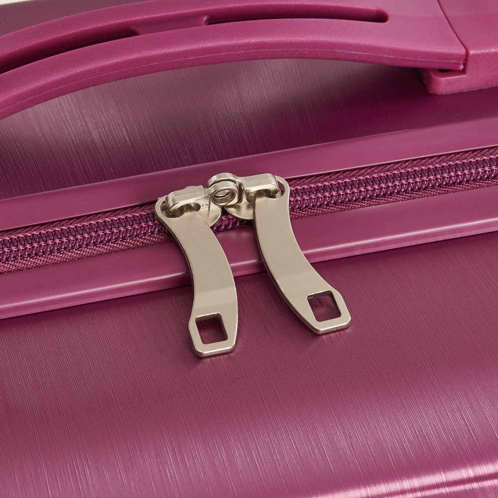 Wilko Zig Zag Suitcase Berry 30 inch Wilko