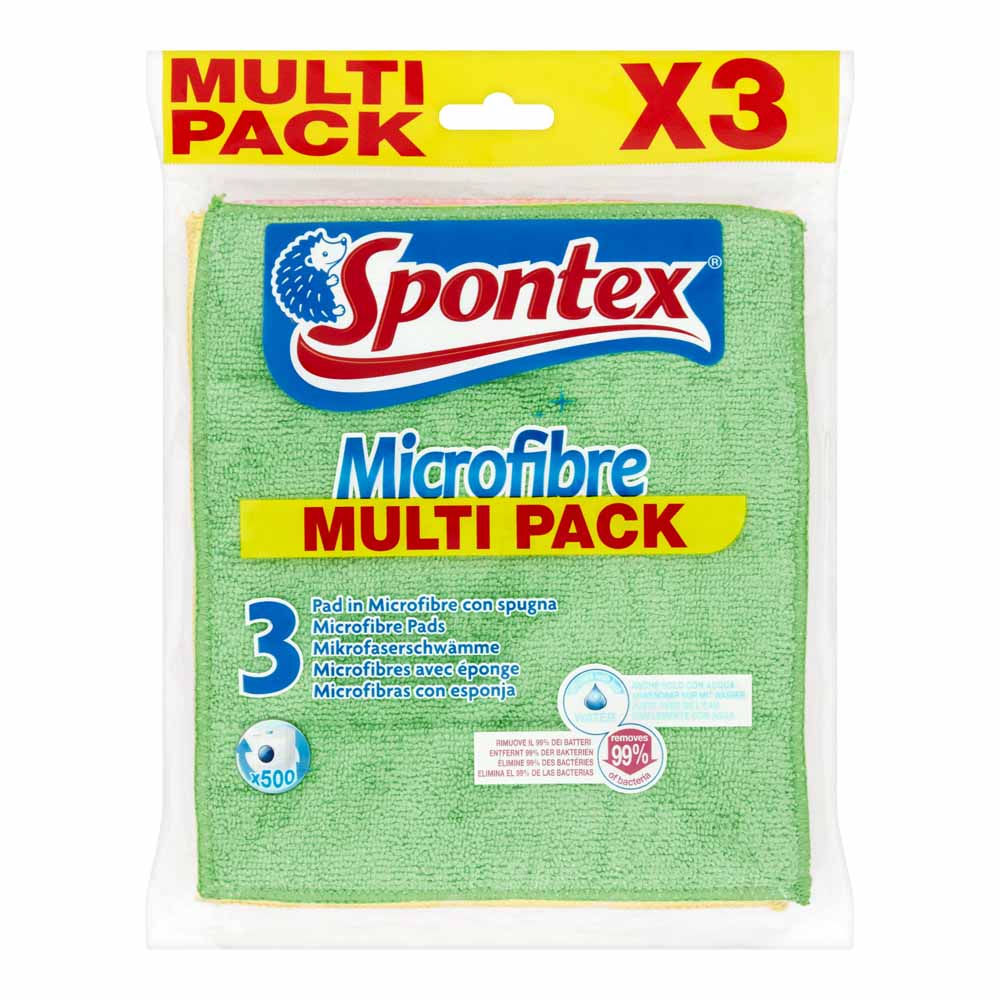 Spontex Microfibre Pads 3 Pack Image