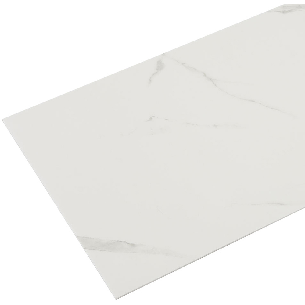 Living and Home Marble Patterned White PVC Self Adhesive Wall Sticker 10 Pack Image 5