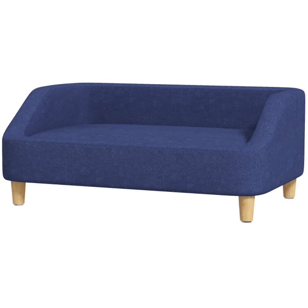 PawHut Blue Small Medium and Large Dogs Pet Sofa with Cushion Image 1