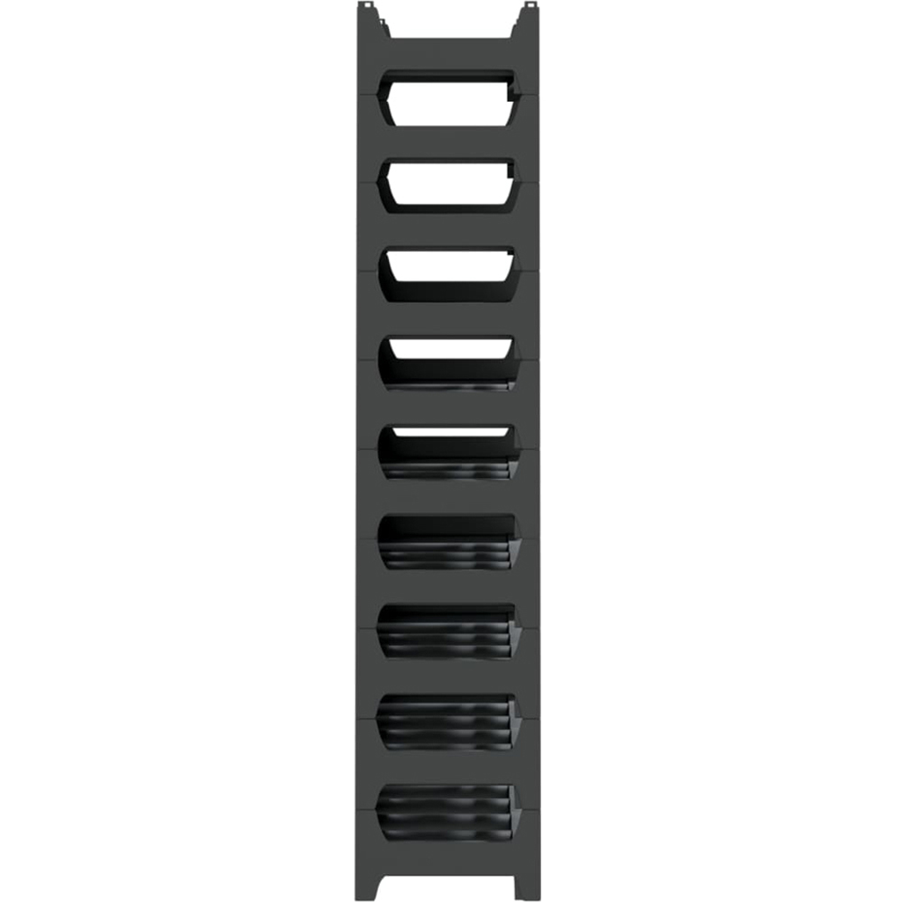 vidaXL 60 Bottle Anthracite Stackable Wine Rack Image 4