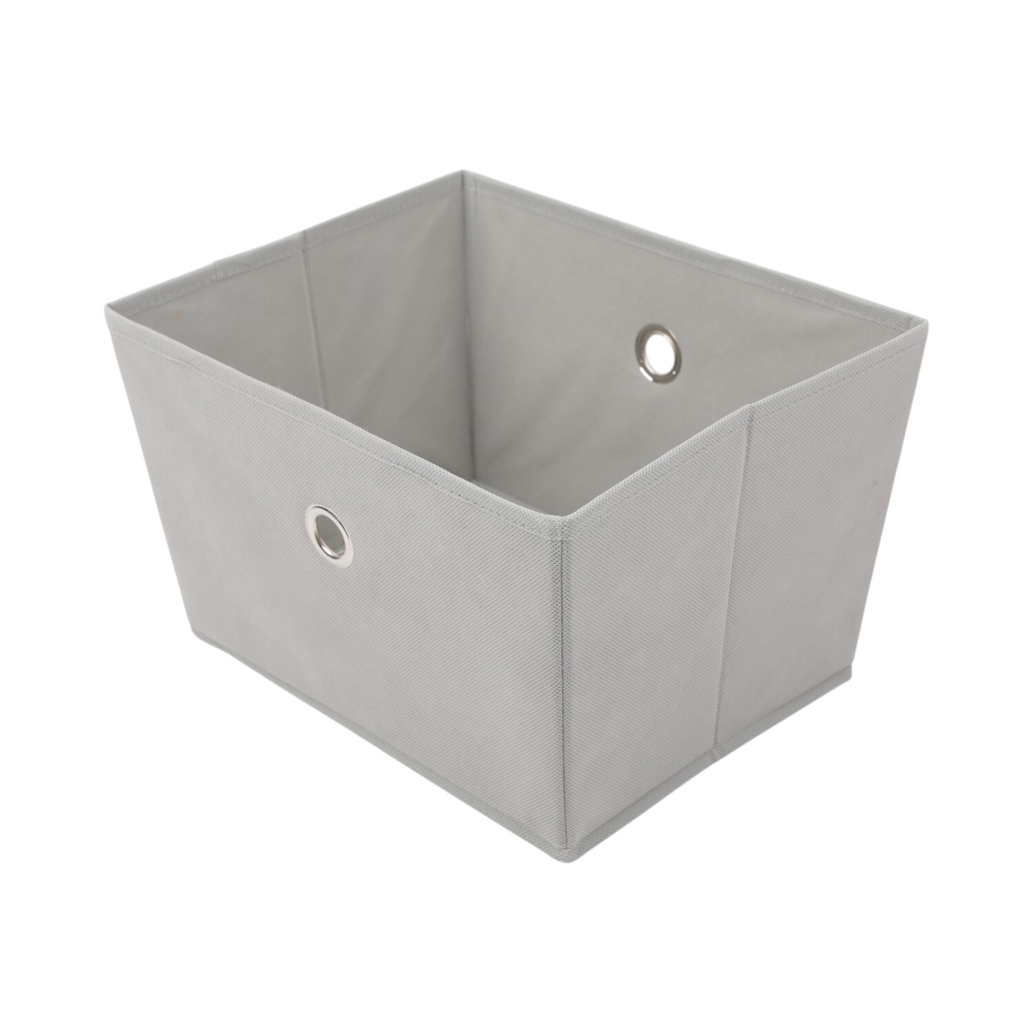 My Home Fabric Storage Basket Grey Image 1