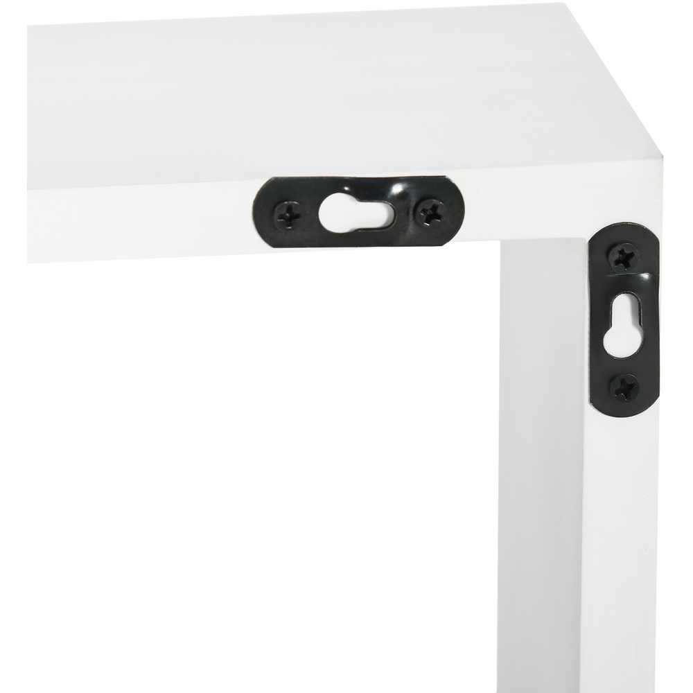 Portland White Wall Mounted Floating Shelf Image 3