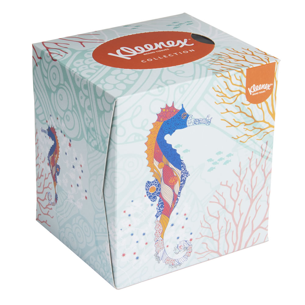 Kleenex Collection Tissues Cube 56 Sheets 3 Ply Image 2