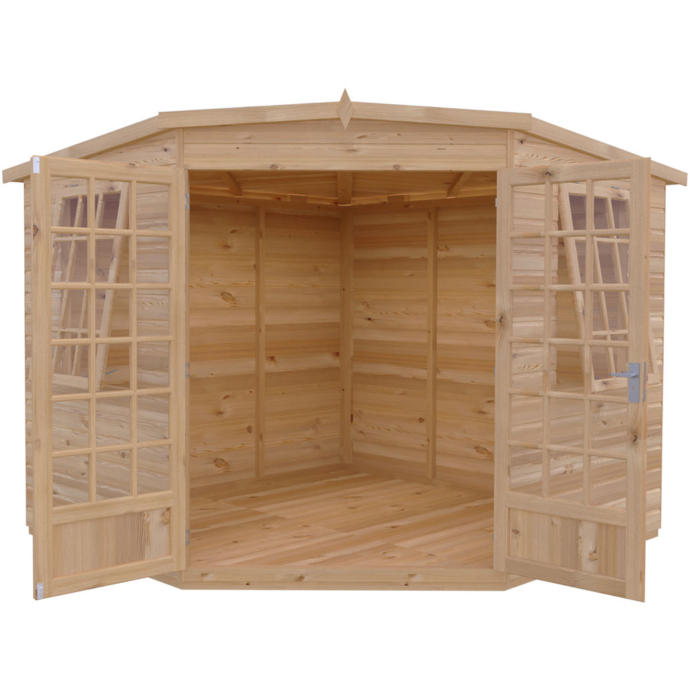 Shire Windsor 8 x 8ft Double Door Shiplap Pent Summerhouse Image 4