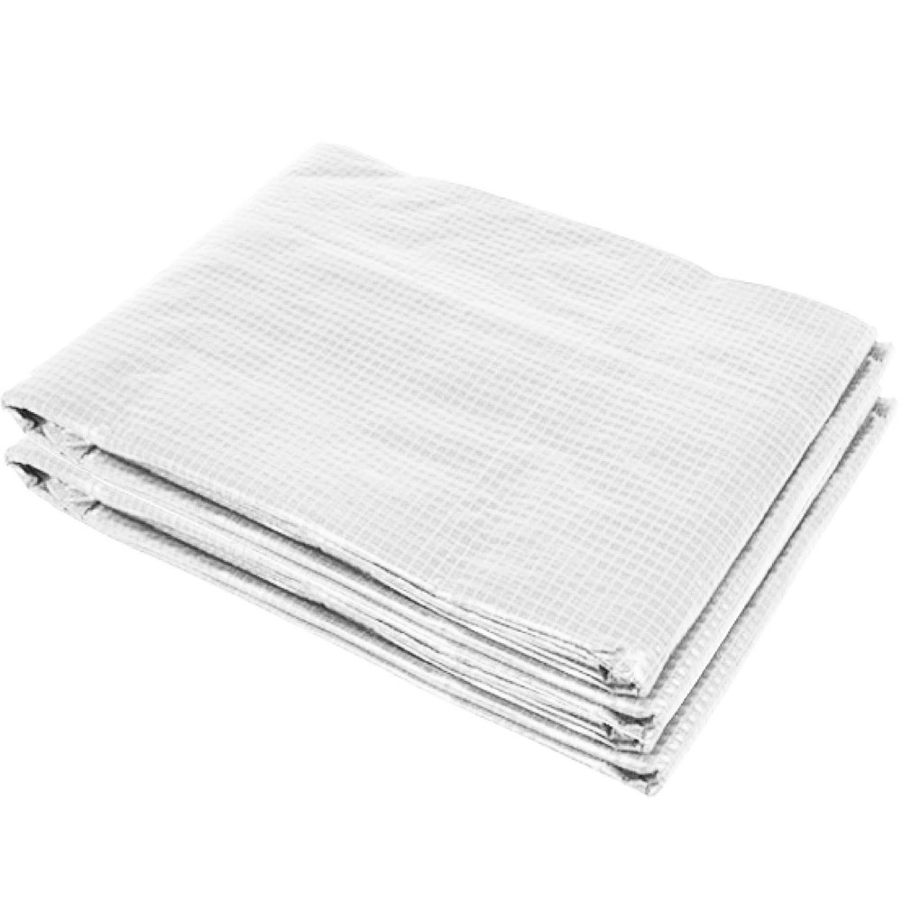 Outsunny 6.5 x 6.5 x 9.8ft White Replacement Greenhouse Cover Image 1