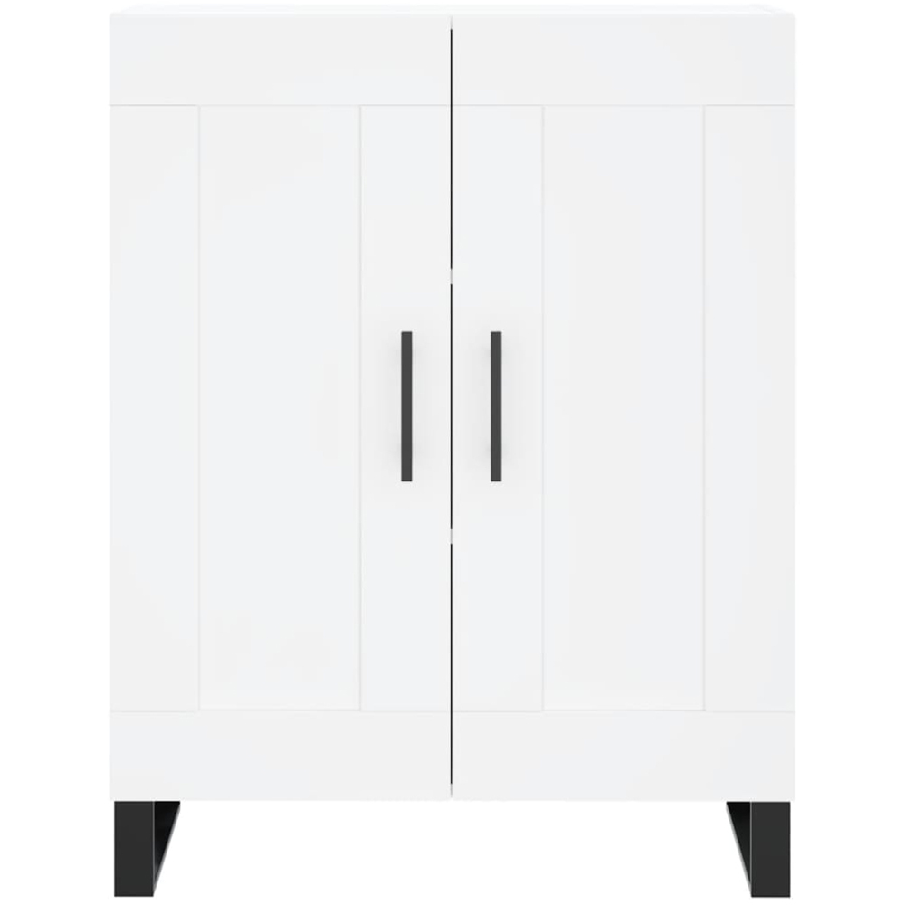 vidaXL 4 Door White Highboard Image 8