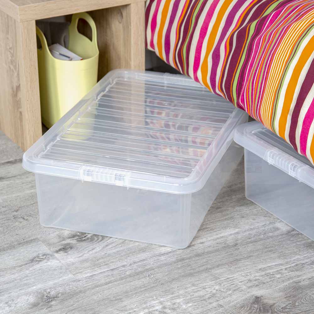 Wham 32L Crystal Storage Box and Lid 5 Pack Image 2
