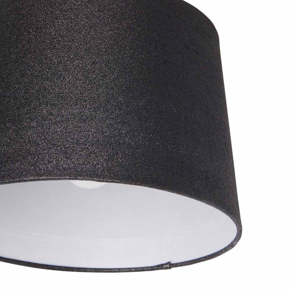 Wilko Black Glitter Light Shade Image 2