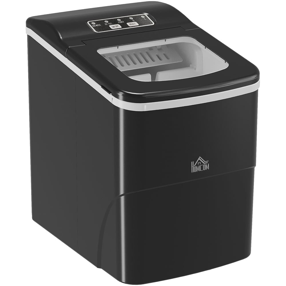 HOMCOM 800-063V70 Black Ice Maker Machine Image 1