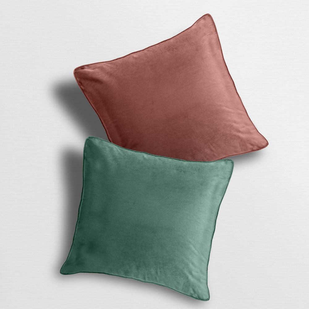 Velosso Luna Dusky and Sage Filled Cushion 43 x 43cm 2 Pack Image 2
