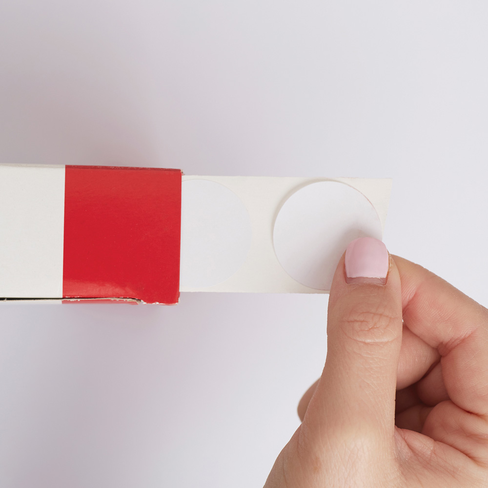Blick White Round Self Adhesive Label in Dispenser 29mm 600 Pack Image 2