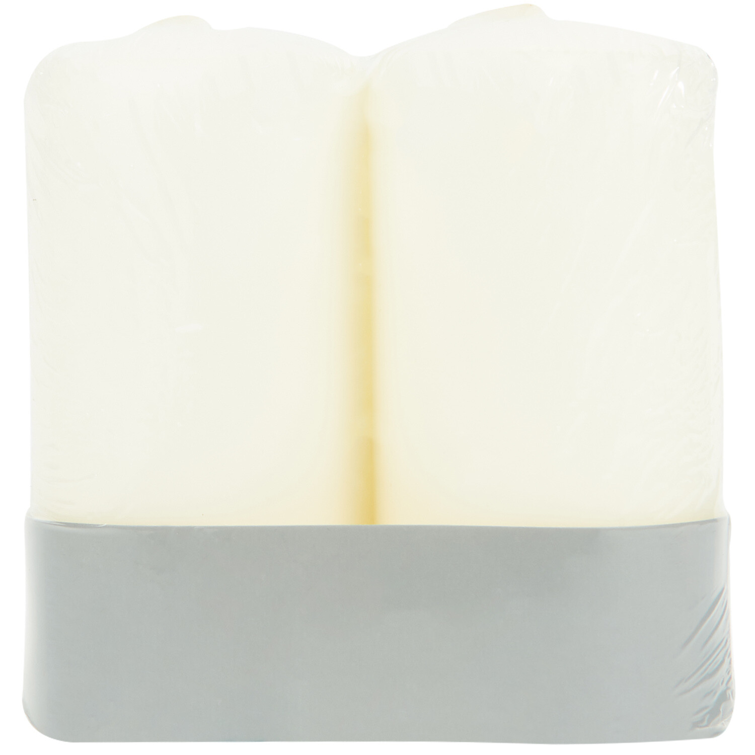 Twin Pack Church Candles White Image 3