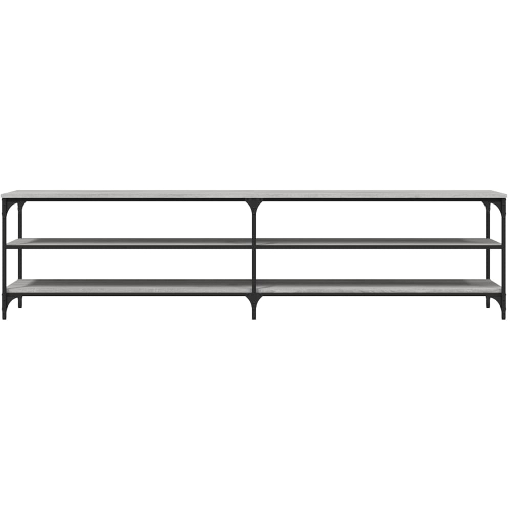 vidaXL 2 Shelf Grey Sonoma TV Cabinet Image 4