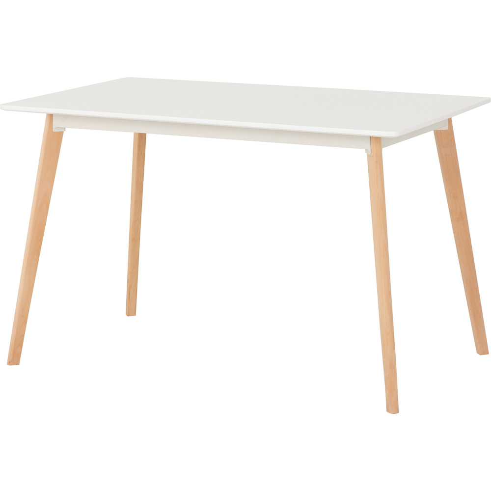 Seconique Bendal White Beech Dining Table Image 2