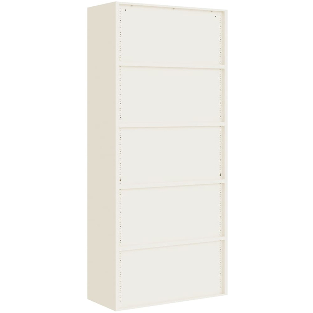 vidaXL 2 Door White Steel File Cabinet Image 6