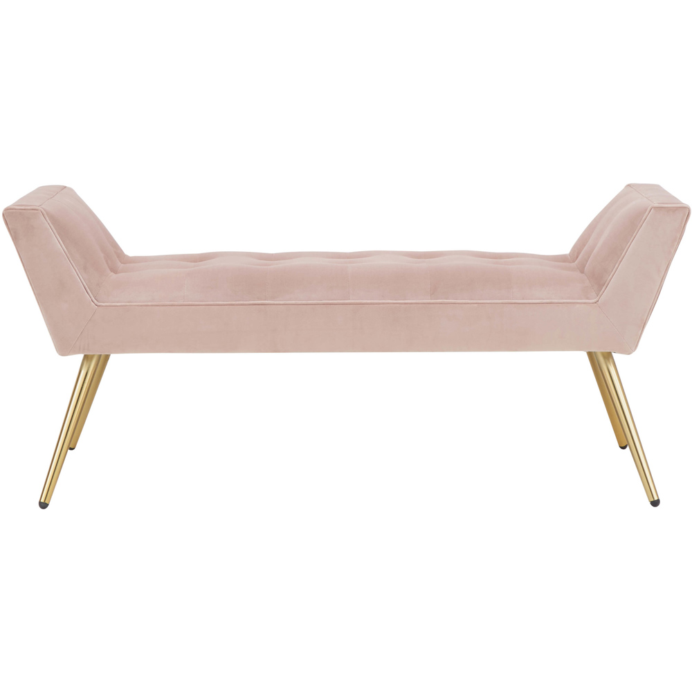 GFW Turin Blush Pink Upholstered Window Seat Image 2