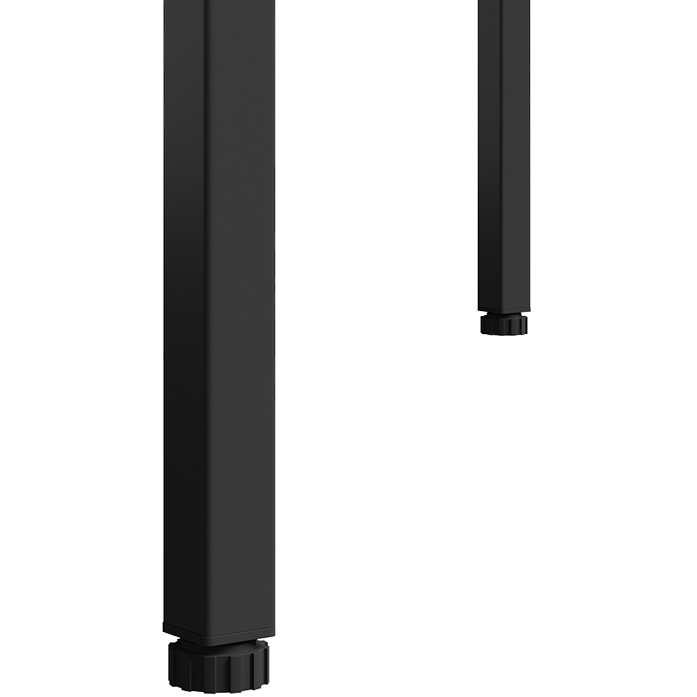 Living and Home Single Drawer Black Bar Table with Built-In Charging Station Image 7