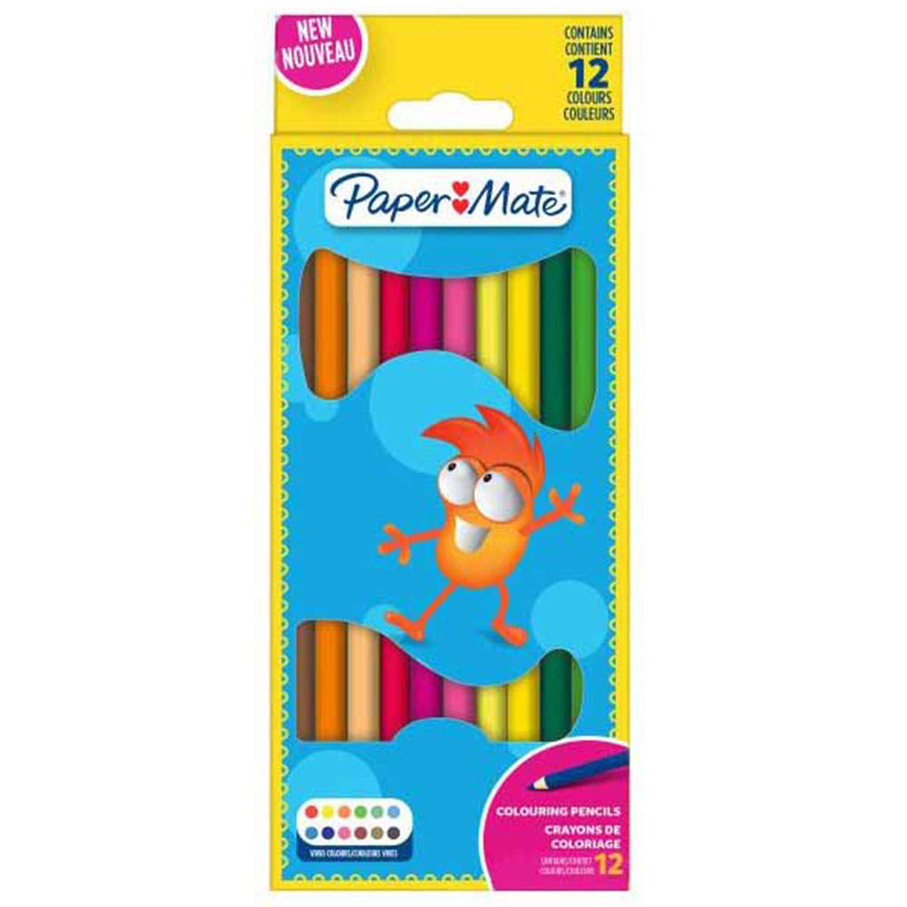Papermate Kids Colour Pencils 12 Pack Image