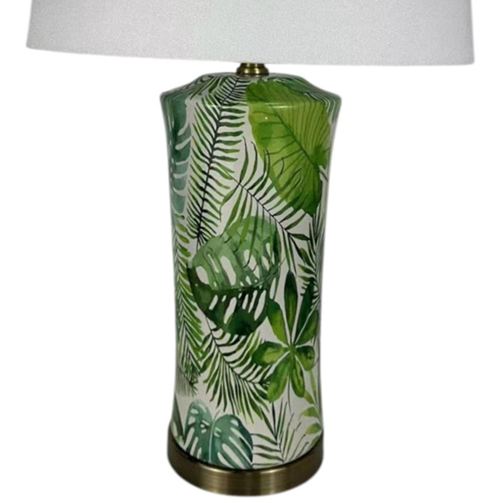 Acacia Home Green Ceramic Table Lamp with Shade 51cm Image 3