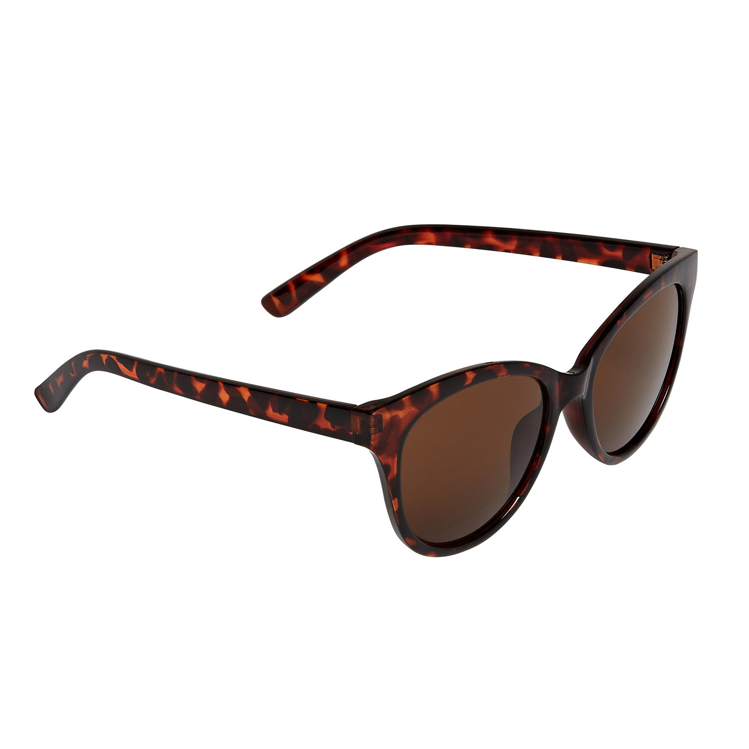 Ladies Cat Eye Sunglasses Brown Image 2