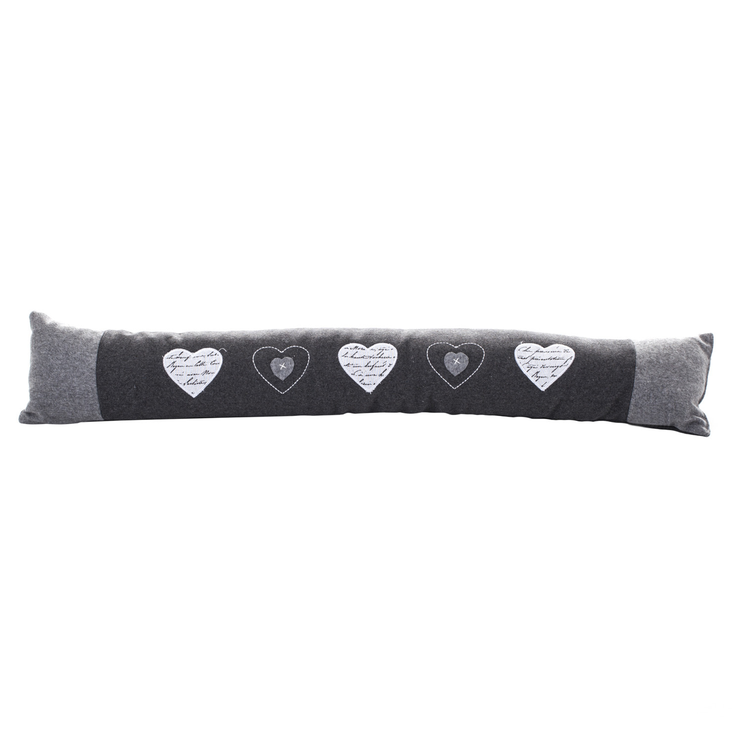 Grey Heart Draught Excluder Image