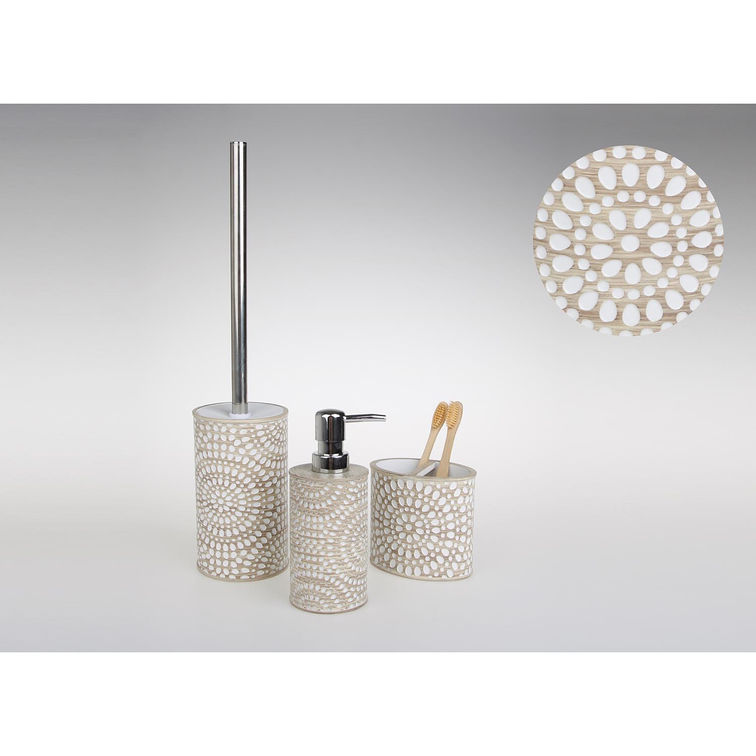 Boho Toilet Brush Holder - Natural Image 2